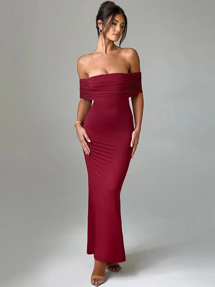 Backless sexy maxi dress