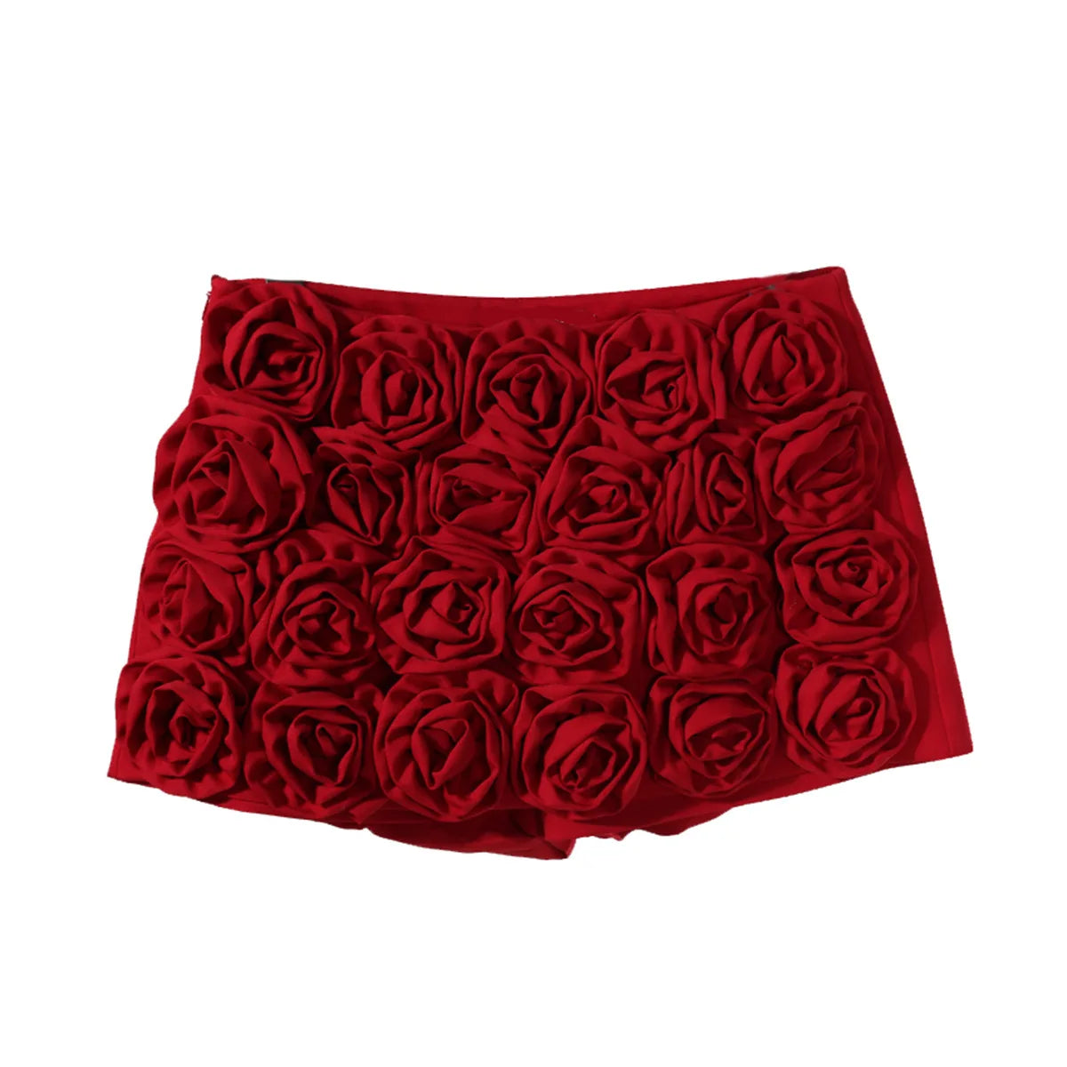 Rose  decorated mini skirt