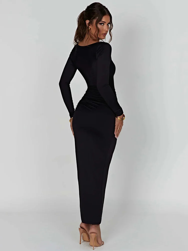 Long sleeve maxi dress