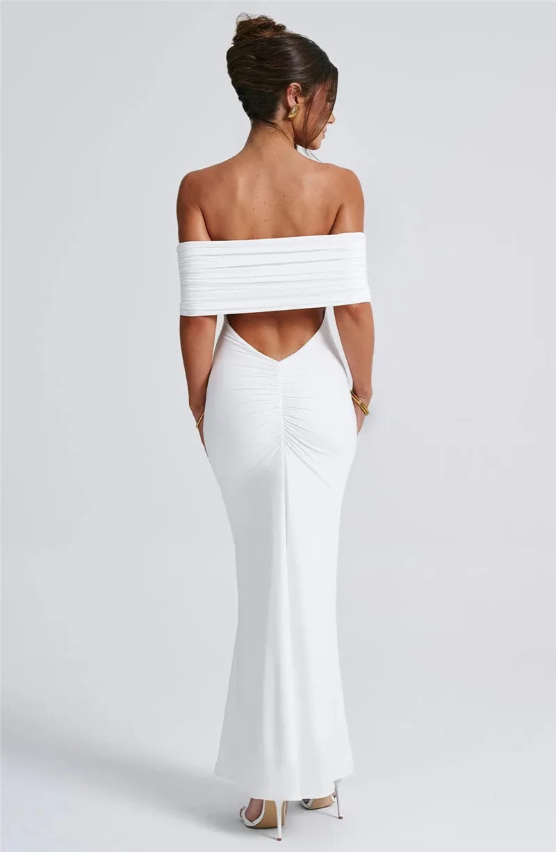 Backless sexy maxi dress