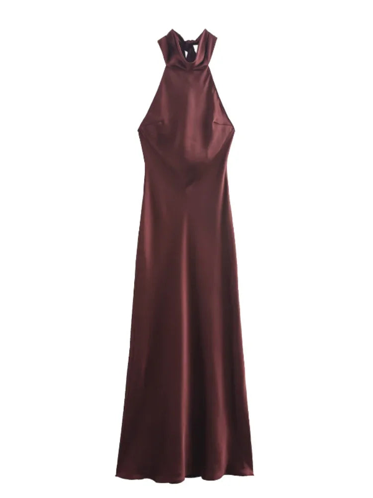 Elegant satin dress