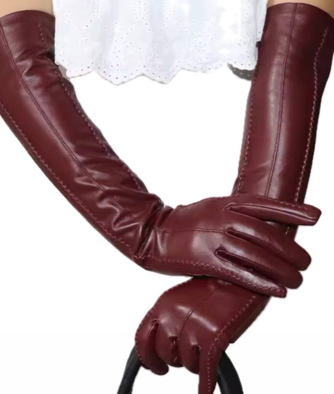 Real leather gloves